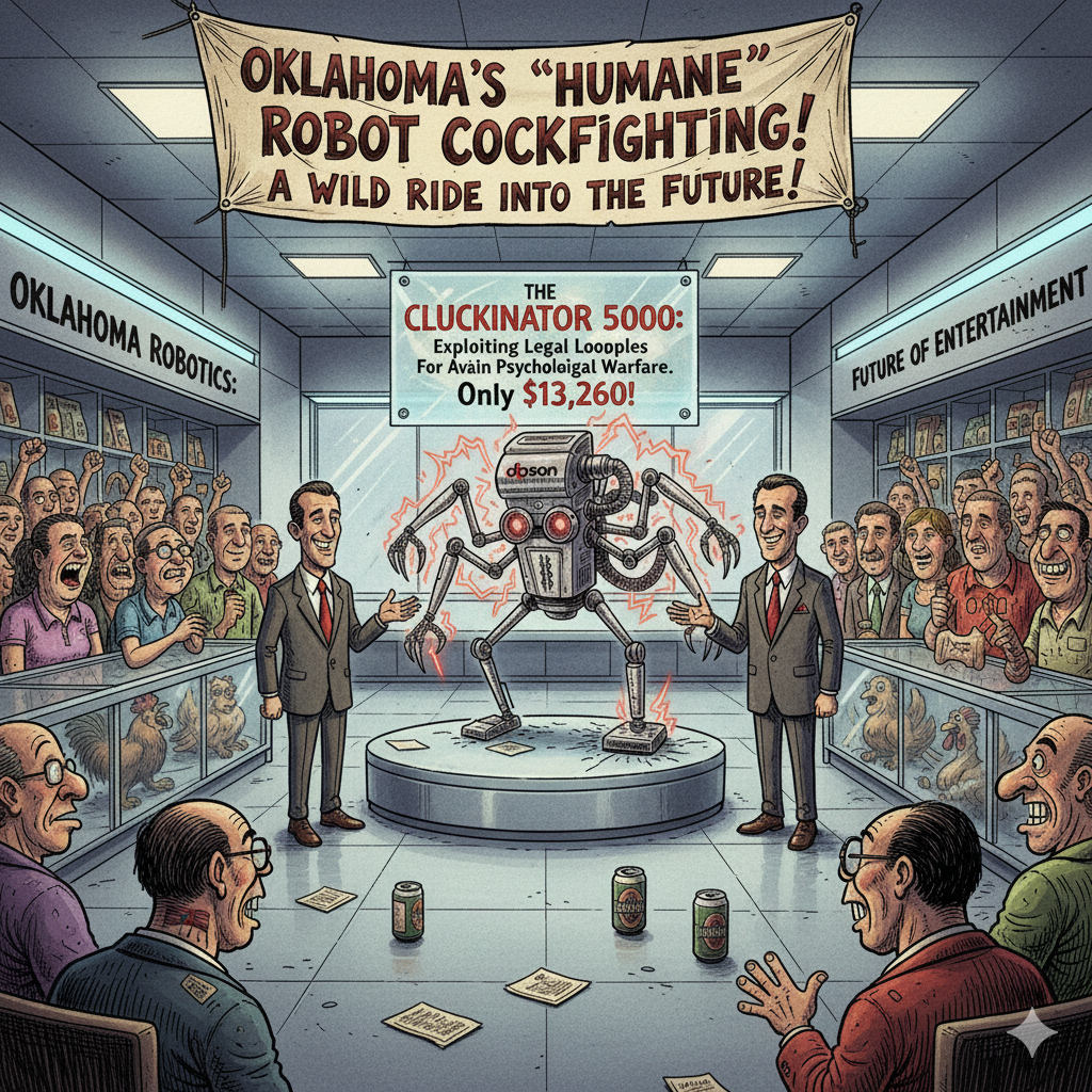 Cluckinator 5000 robot for sale cartoon