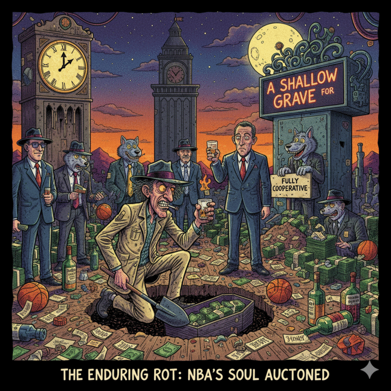 SO LONG, HOOPS FANS; HELLO, MADE MEN AND MARKED CARDS