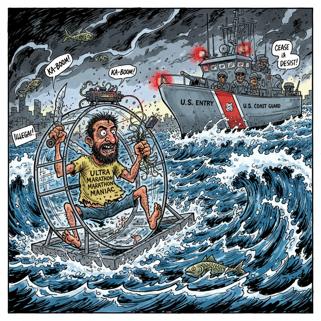 Gonzo-style illustration