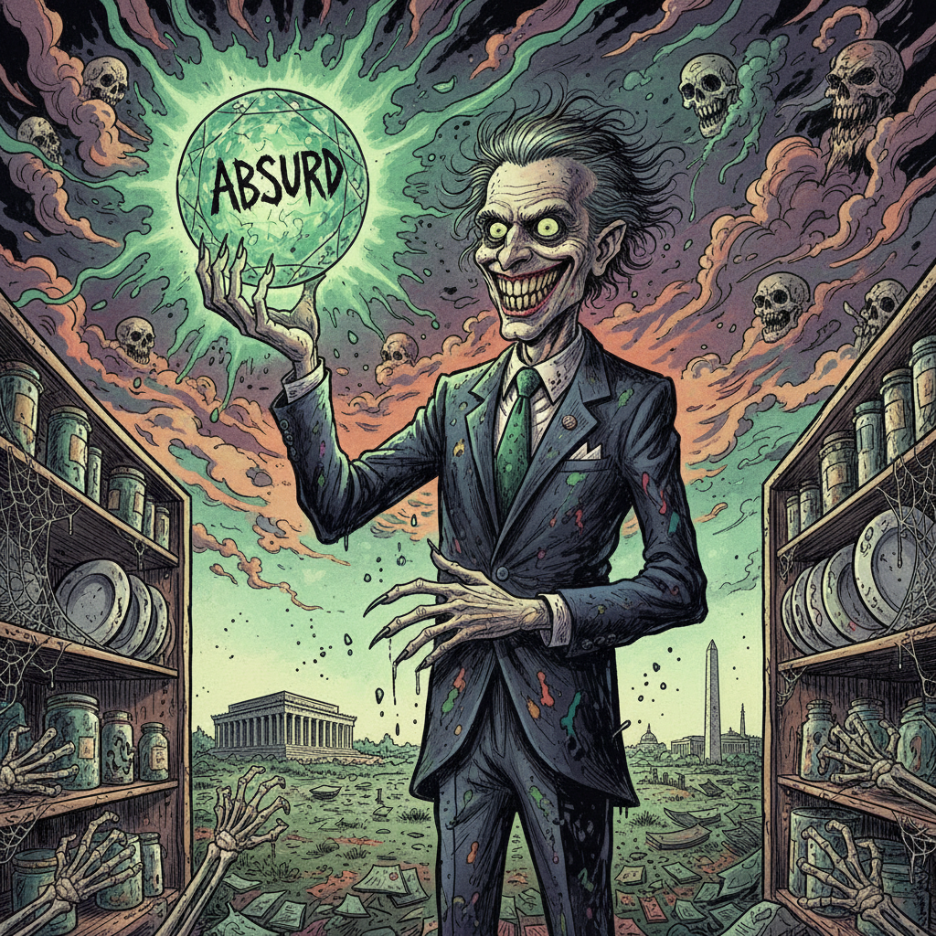 Gonzo-style illustration