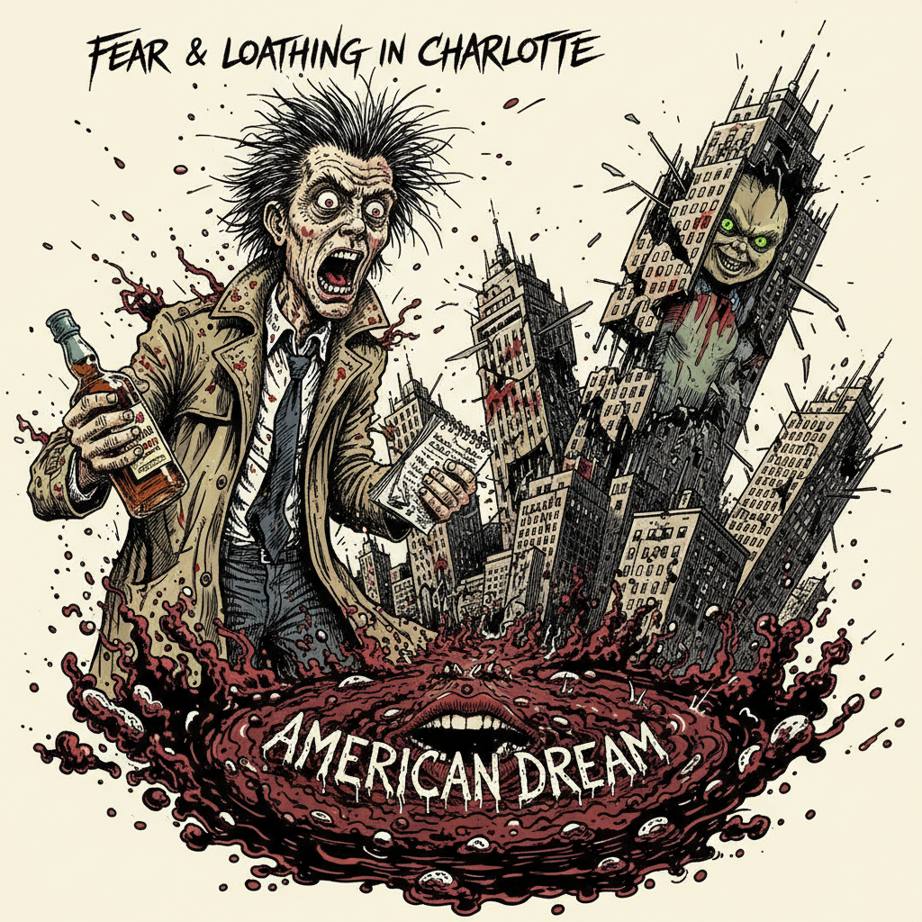 Gonzo-style illustration