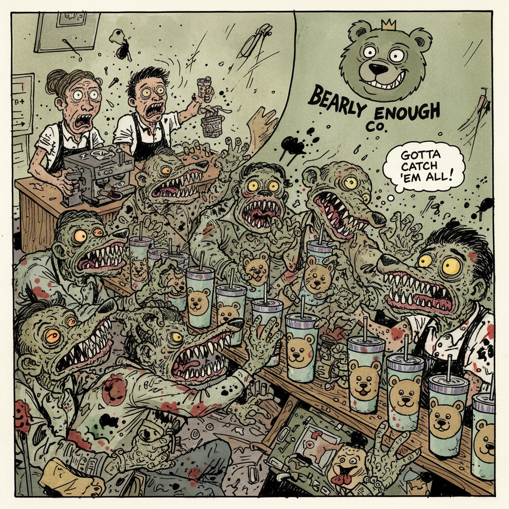 Gonzo-style illustration