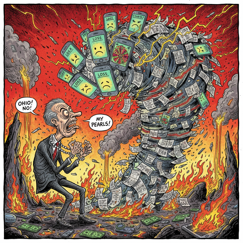 Gonzo-style illustration