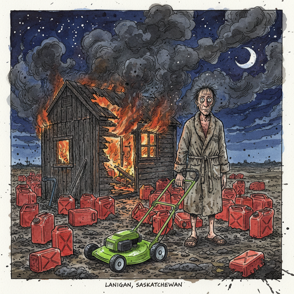 Gonzo-style illustration