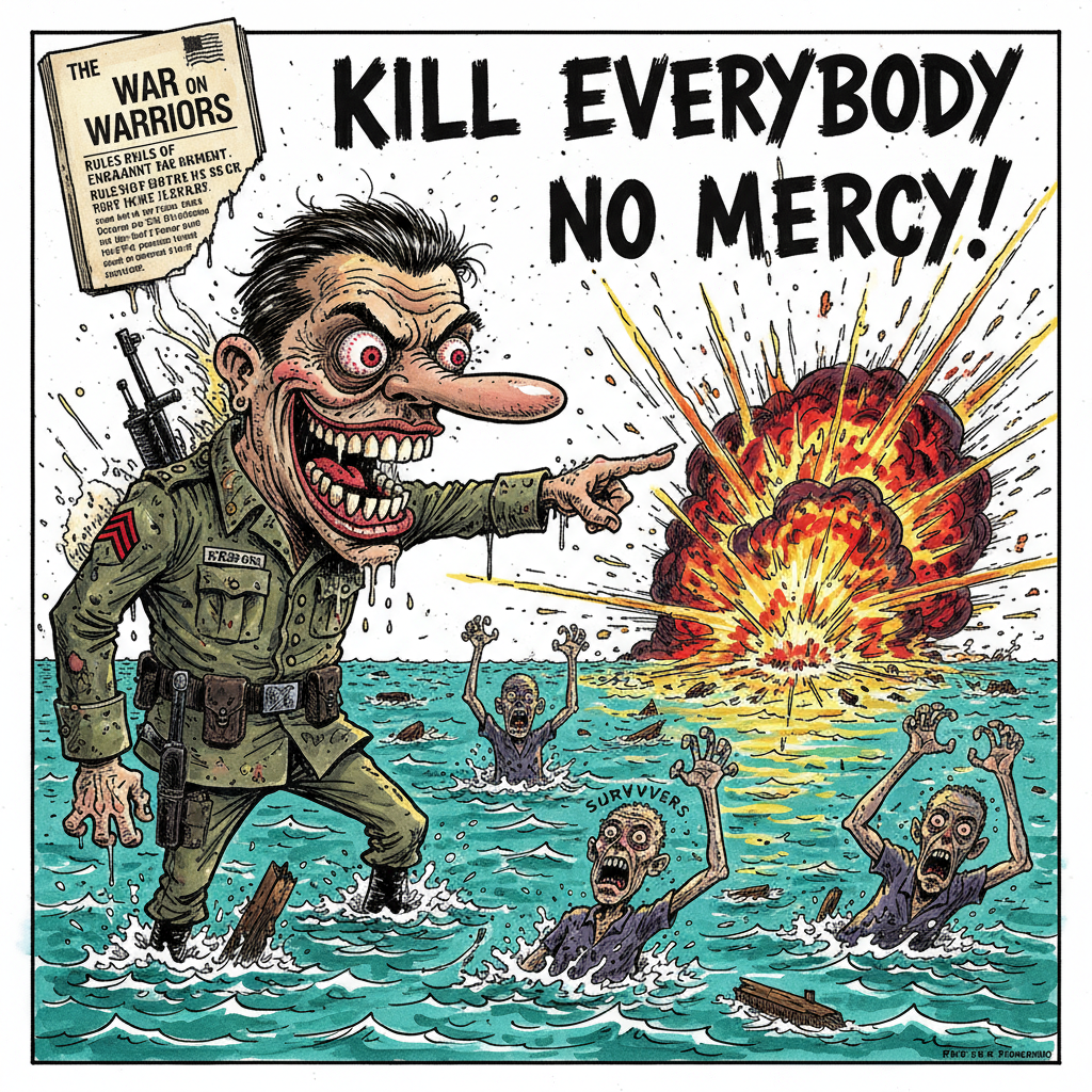 Gonzo-style illustration